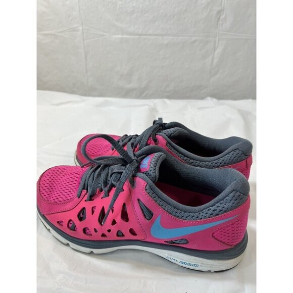 Nike Dual Fusion Run 2 Pink Grey Athletic Running Cross Training Shoes  Size 7.5 - Picture 4 of 13